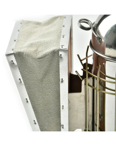 Димар пасічний 24 см з огорожею (нержавійка)