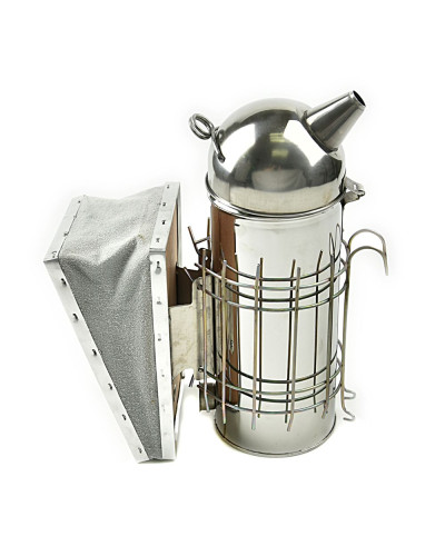 Димар пасічний 29 см з огорожею (нержавійка)