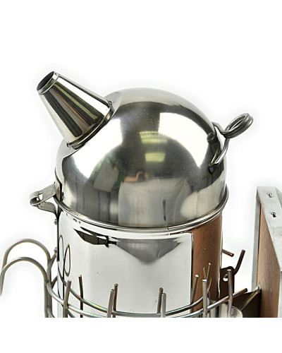 Димар пасічний 29 см з огорожею (нержавійка)