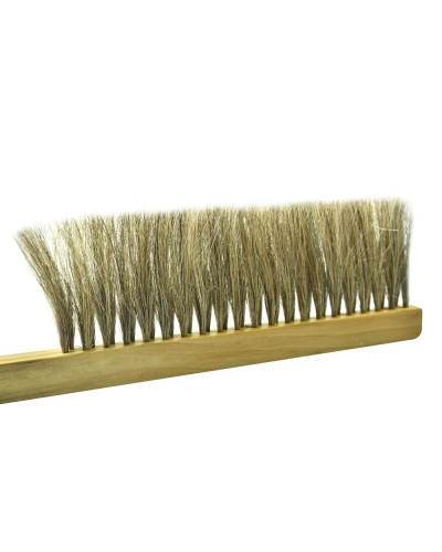 Щітка пасічна з натуральною щетиною і дерев'яною ручкою (2 ряди)