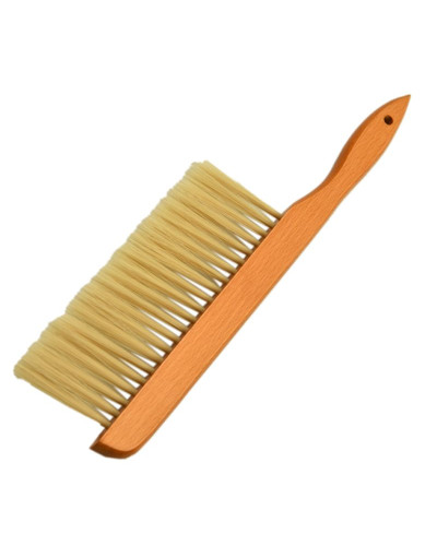 Щітка пасічна зі штучною щетиною і дерев'яною ручкою (1 ряд)