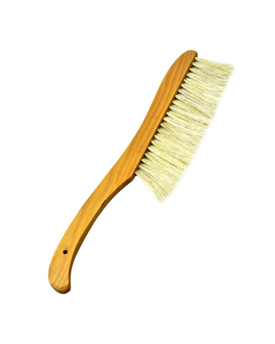 Щітка пасічна з натуральною щетиною і дерев'яною ручкою (3 ряди)