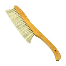 Щітка пасічна з натуральною щетиною і дерев'яною ручкою (3 ряди)