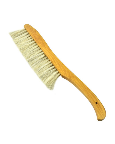 Щітка пасічна з натуральною щетиною і дерев'яною ручкою (3 ряди)