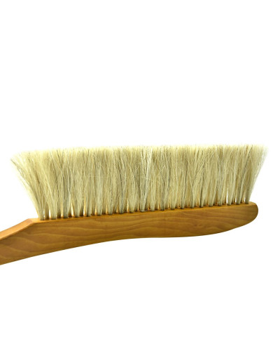 Щітка пасічна з натуральною щетиною і дерев'яною ручкою (3 ряди)