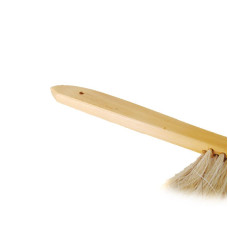 Щітка пасічна з натуральною щетиною і дерев'яною ручкою (3 ряди)