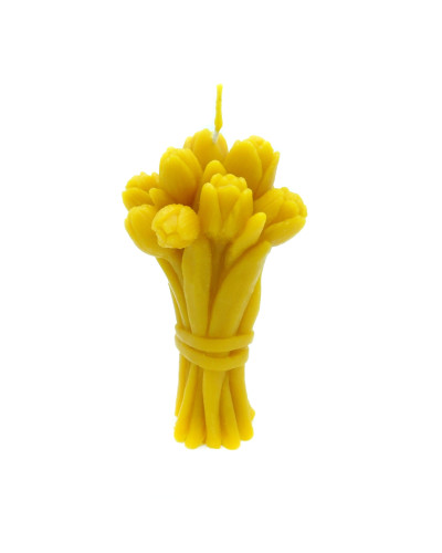 Свічка з воску "Букет тюльпанів"
