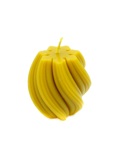 Свічка з воску "Сніжинка спіральна"