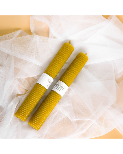 Свічка з вощини натуральна (26 см)