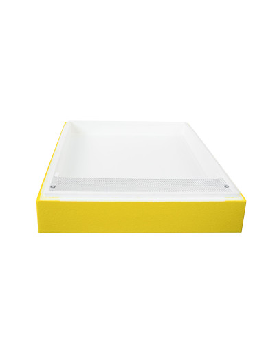 Кормушка корпусная пенополистирол Дадан 10 рамок крашена без верх. пласт. 5.5 л (желт.)