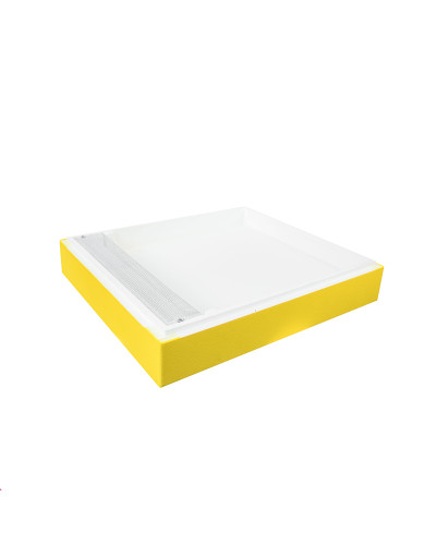 Кормушка корпусная пенополистирол Дадан 10 рамок крашена без верх. пласт. 5.5 л (желт.)