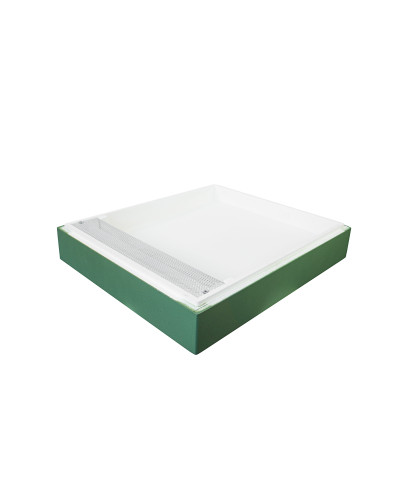 Кормушка корпусная пенополистирол Дадан 10 рамок крашена без верх. пласт. 5.5 л (зелен.)