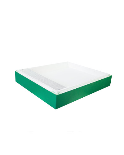 Кормушка корпусная пенополистирол Дадан 10 рамок крашена без верх. пласт. 5.5 л (св. зелен.)