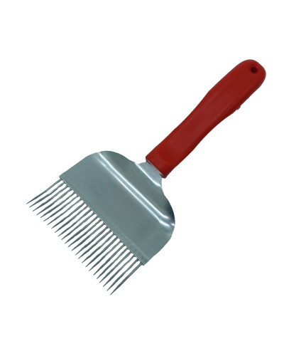 Вилка для розпечатування медових щільників 25 голок (голки з перегином), ручка пластикова