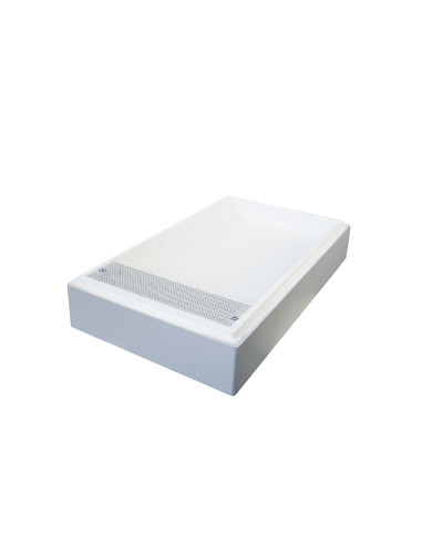 Кормушка корпусная пенополистирол Дадан 6 рамок крашеная без верх. пласт. (серая) 3,5 л