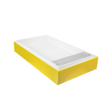 Кормушка корпусная пенополистирол Дадан 6 рамок крашеная без верх. пласт. (желт.) 3,5 л