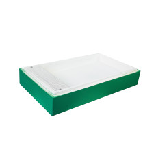 Кормушка корпусная пенополистирол Дадан 6 рамок крашеная без верх. пласт. (св. зелен.) 3,5 л