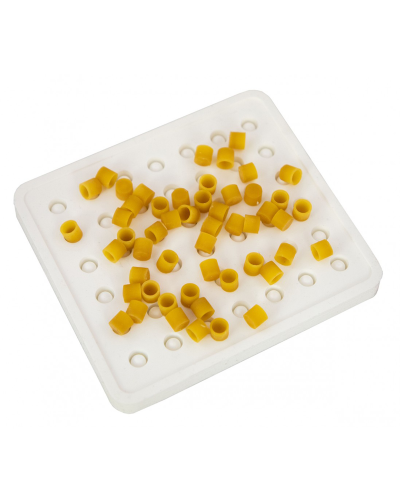 Силиконовая форма для изготовления восковых мисочек для вывода пчеломаток (42 шт)