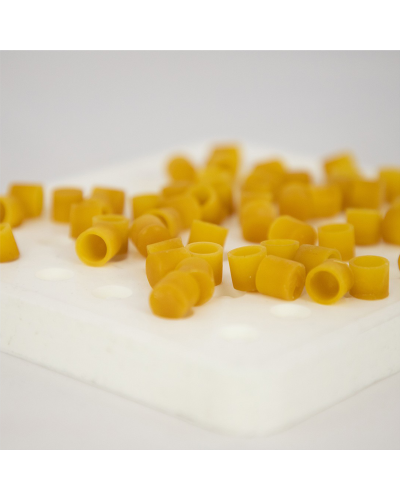 Силиконовая форма для изготовления восковых мисочек для вывода пчеломаток (42 шт)