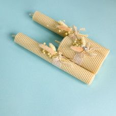 Свічки з вощини "Сімейне вогнище" (3 шт) декор.