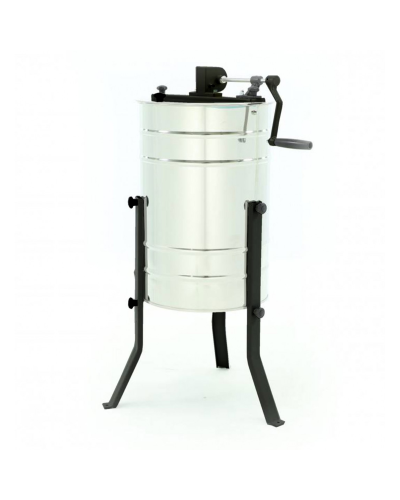 Медогонка діагональна 2-рамкова ручна Ø400мм Lyson Basic (з ножками та кришкою)