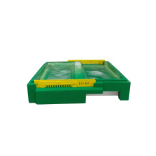 Дно для 12-ти рамочного улья Lyson пенополистирольное гигиеническое (на 2 семьи) крашеное св. зеленое