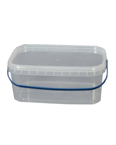  Відро пластикове 3,1л. прямокутне (прозоре)