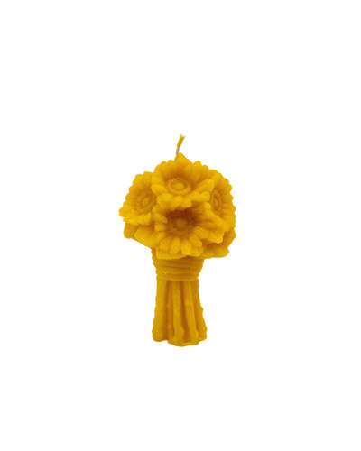 Свічка з воску "Букет соняшників"