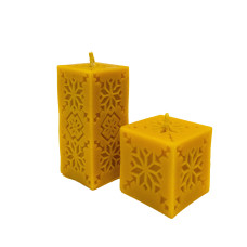 Свеча из воска "Набор кубов со звездой"