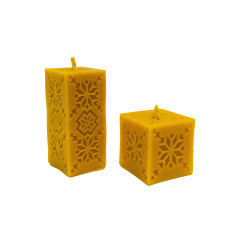 Свеча из воска "Набор кубов со звездой"