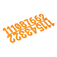 Номерки на вулики пластикові (оранжеві) 1 уп.