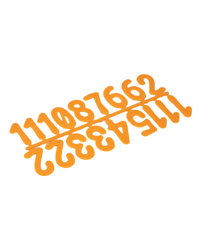 Номерки на вулики пластикові (оранжеві) 1 уп.