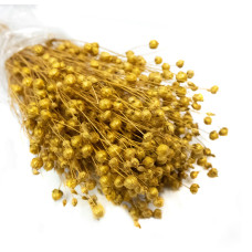 Льон фарбований (золотий +-50 г)