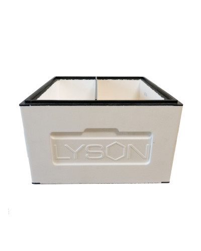 Корпус вулика на 12 рамок Дадан Lyson пінополістирольний нефарбований ділений 5-6 рамок