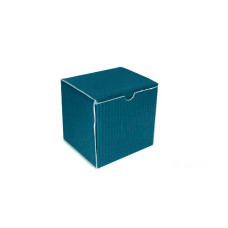 Подарункове упакування 120*113*120  "смарагд/рожеве" (+наповнювач)