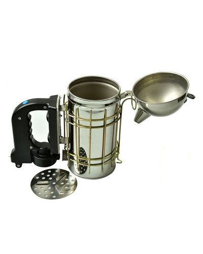 Димар пасічний електричний 26 см з огорожею (нержавійка)