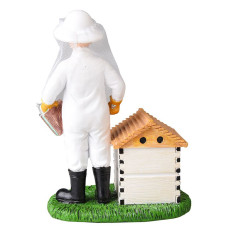 Статуетка-сувенір "Пасічник з димарем"