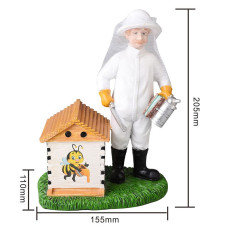 Статуетка-сувенір "Пасічник з димарем"