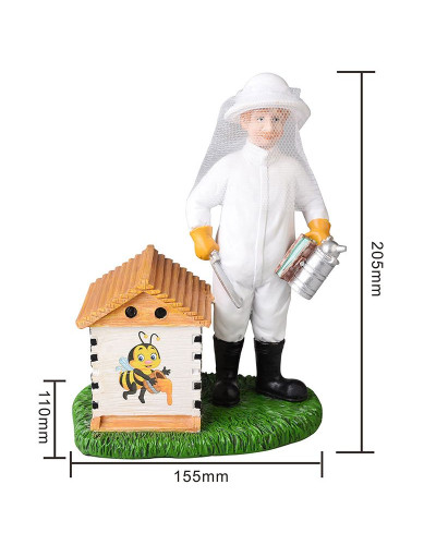 Статуетка-сувенір "Пасічник з димарем"