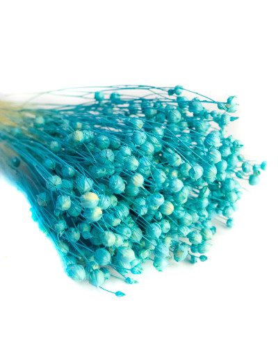 Льон фарбований (голубий ~ 50 г)