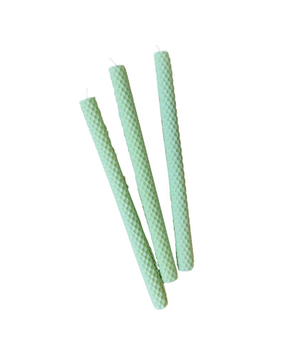 Набор столовых свечей из вощины 3 шт (асорт.)