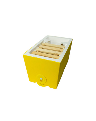 Нуклеусный пенополистирольный улей на 1 семью Lyson крашеный желтый