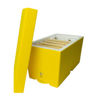 Нуклеусный пенополистирольный улей на 1 семью Lyson крашеный желтый