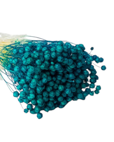 Льон фарбований (синій  +-50 г)