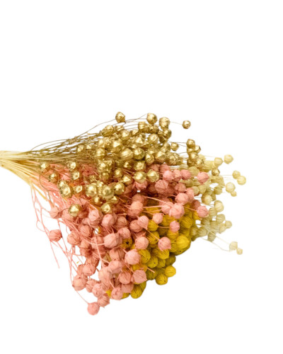 Лен крашеный (микс +-50 г)