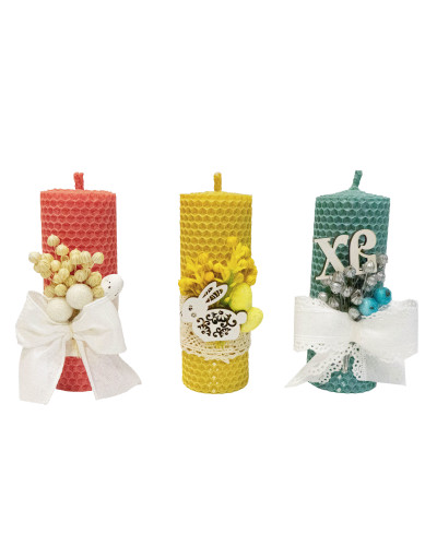 Свеча из вощины «Пасхальная 13 см»