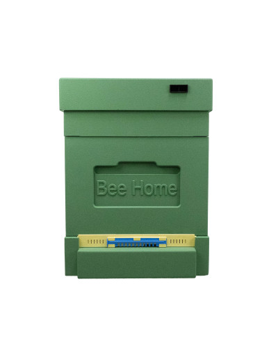 Пенополистирольный улей Дадан с гигиеническим дном на 4 семьи Вее Home крашеный зеленый