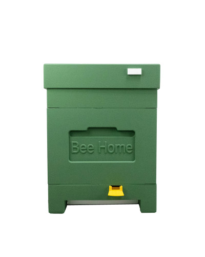 Пенополистирольный улей Дадан с гигиеническим дном на 4 семьи Вее Home крашеный зеленый