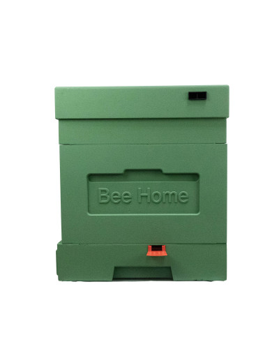 Пенополистирольный улей Дадан с гигиеническим дном на 4 семьи Вее Home крашеный зеленый