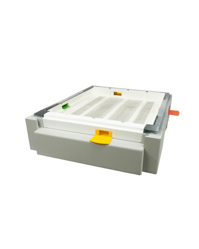 Дно пінополістирольне гігієнічне Дадан ділене фарбоване сіре